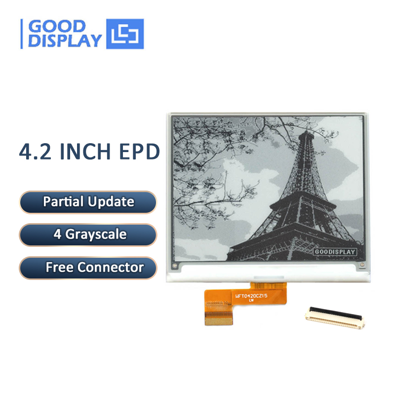 4.2 inch e-ink display SSD1683 support partial, fast refresh,  GDEQ042T81_Good Display